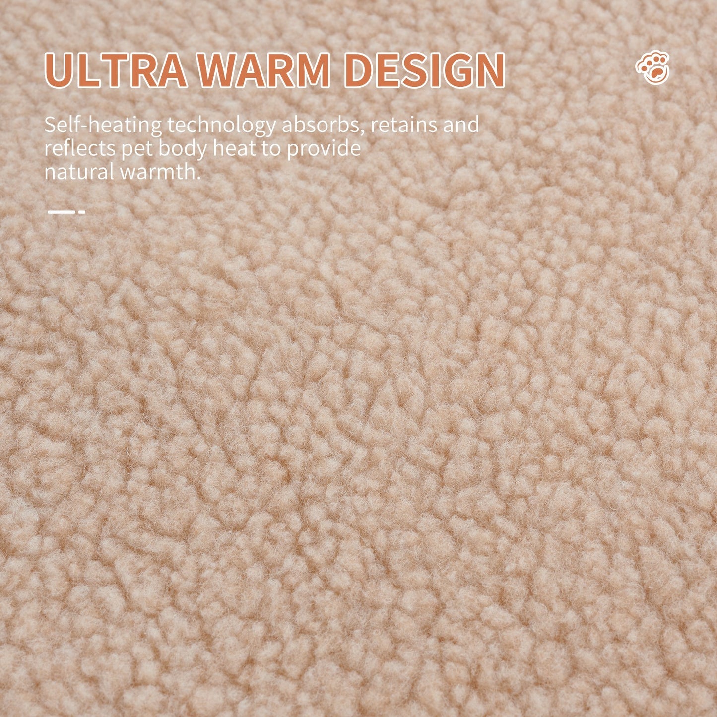 Lit douillet auto-chauffant pour chat