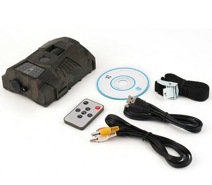 Caméra de chasse à vision nocturne – Caméra de surveillance de la faune sauvage extérieure 12 MP 1080p | Détecteur de mouvement, étanche, longue autonomie