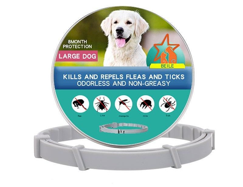 Collier anti-puces et tiques naturel pour chats – Protection 8 mois | Imperméable, ajustable, non toxique