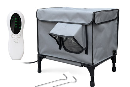 Abri extérieur chauffant haut de gamme pour chat, étanche