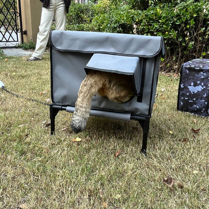 Abri extérieur chauffant haut de gamme pour chat, étanche