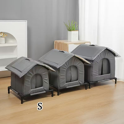 Varm Udendørs Kattely – Vinterhus | Isoleret, Sikkert & Let at Rengøre