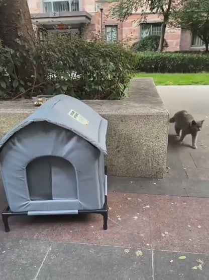 Varm Udendørs Kattely – Vinterhus | Isoleret, Sikkert & Let at Rengøre